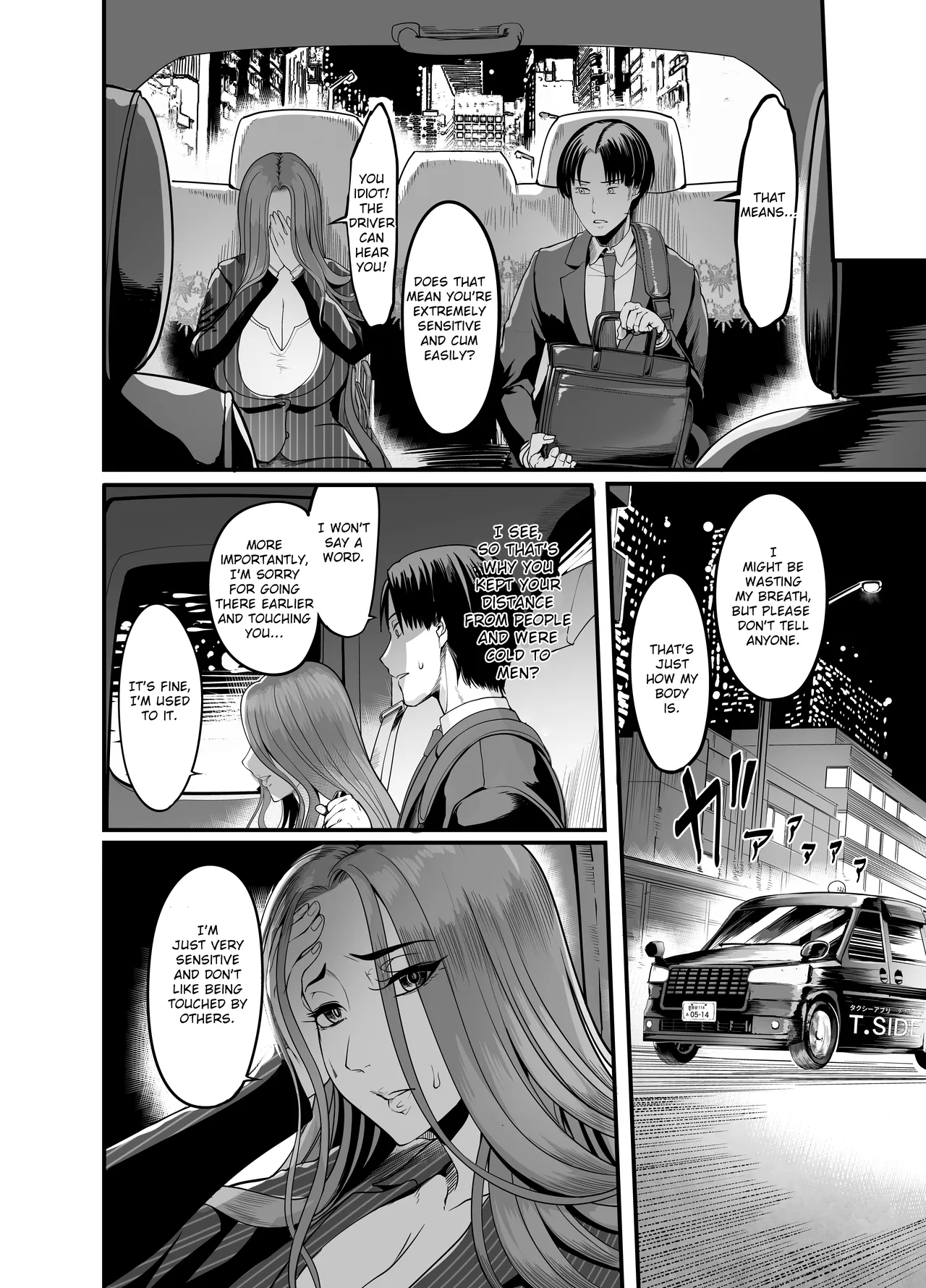 Hentai Manga Comic-The Woman who Cums just from being touched — That Old Hag Senior at Work-Read-13